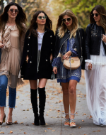 Group of women in modern fashion.
