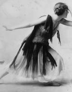 Photograph of Violet Romer in a Flapper Dress. 1915.