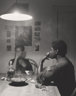 Weems, Carrie Mae. Untitled (Man smoking) from The Kitchen Table Series. 1990. 