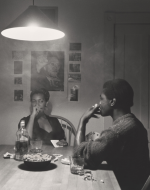 Weems, Carrie Mae. Untitled (Man smoking) from The Kitchen Table Series. 1990. 
