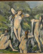 Henri Matisse's 1907 Les trois baigneuses (Three Bathers), Pierre-Auguste Renoir's 1884-87 The Large Bathers, Paul Cézanne's 1900 Les Grandes Baigneuses” or Women Bathing