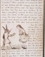 Page 33 from Alice's Adventures Underground original manuscript 1862-64