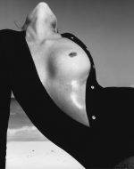 Richard Avedon's Lauren Hutton, sweater by Van Raalte, Great Exuma, The Bahamas, October 1968.