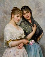 eugen Von Blaas's 1893 Two Venetians
