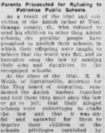 This is an article about Amish parents being prosecuted.