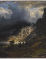 A storm rolls over the Rocky Mountains.