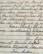 Jane and her sister Cassandra sign for the marriage of their cousin Jane Cooper. (Image B)