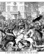 People going crazy on the streets of London