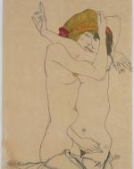 Egon Schiele's 1913 Two Women Embracing