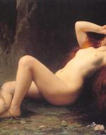 Jules Joseph Lefebvre 1876 "Mary Magdalene In The Cave"