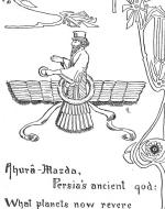 Ahurâ-Mazda, Persia’s ancient god; What planets now revere his lifted rod?