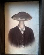 Mushroom man in suit