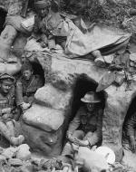 Soldiers at Battle of the Somme in Trenches