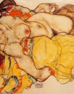 Egon Schiele 1915 Two Girls Lying Entwined