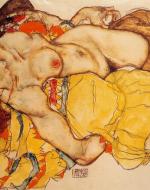 Egon Schiele 1915 Two Girls Lying Entwined