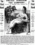 This Victorian advertisement for tea emphasizes notions of national identity and the far reach of the empire.