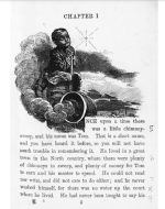 Tom sitting on chimney stack looking up to sky. 