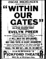 film poster for Within Our Gates