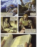 "Catherine Earnshaw's Bible." Artwork by John M. Burns for Sean Michael Wilson's Wuthering Heights:  The Graphic Novel, Classical Comics, 2011. 