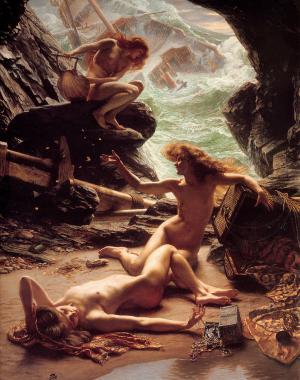 Edward Poynter's 1902 The Cave of the Storm Nymphs