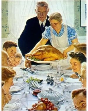 Freedom From Want Thanksgiving Painting