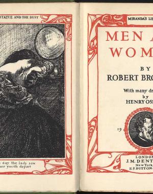 Frontispiece of Robert Browning's Men and Women (1855) 