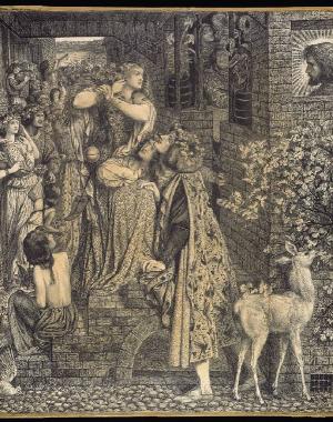 Dante Gabriel Rossetti, Mary Magdalene at the Door of Simon the Pharisee (1858)