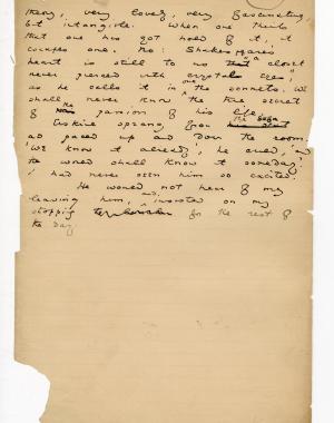 Folio 100 is a handwritten notebook page with no cutouts. Wilde leaves blank space at the bottom of the page, perhaps to better connect it with the following folio 101, which consists of a cutout from Blackwood's.