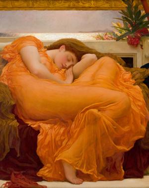 Frederic Leighton's 1895 Flaming June.