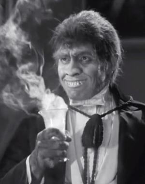 Hyde drinks the formula in front of Dr. Lanyon