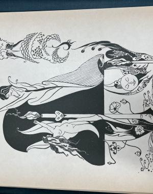 illustration of stanza 46 in Rubáiyát of Omar Khayyám circa 1946 by M.K. Sett