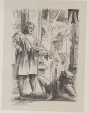 Illustration of the back of a castle, pg. 19