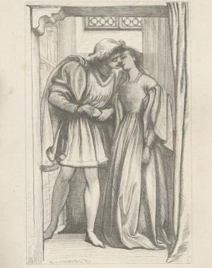 Full Plate Illustration of The First Kiss, pg. 177
