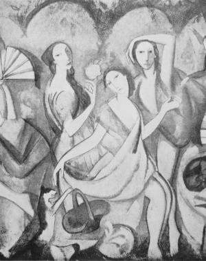 Marie Laurencin's 1911 La Toilette des jeunes filles (Die Jungen Damen)