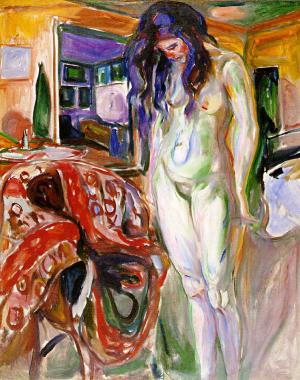 Edvard Munch, 1919-1921, Model by the Wicker Chair