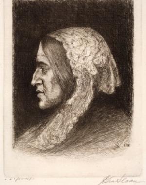 George Eliot, Etching by John Sloan