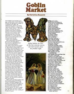 scan of first page of Goblin Market feature in Playboy Magazine