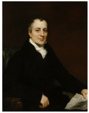 Ricardo, aged 49 in 1821, two years before his early death.