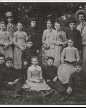 This a photo of Soldiers Orphans in 19th c