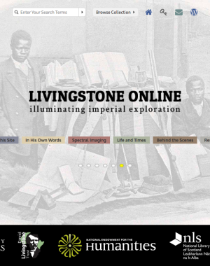 Livingstone Online homepage