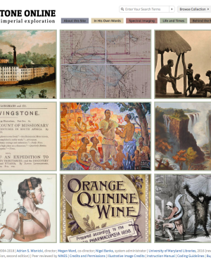 Livingstone Online section page