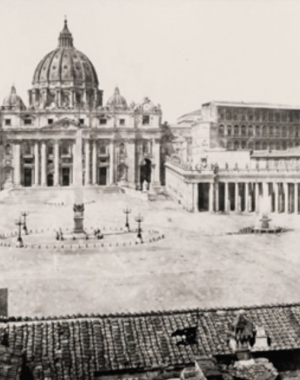 The Piazza and Basilica of St. Peter's, Rome, ca. 1860