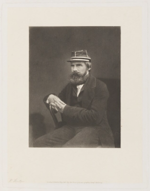 "Roger Fenton," by Hugh Welch Diamond (photogalvanograph, 1868)