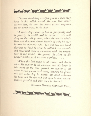 Opening Quote from Senator 