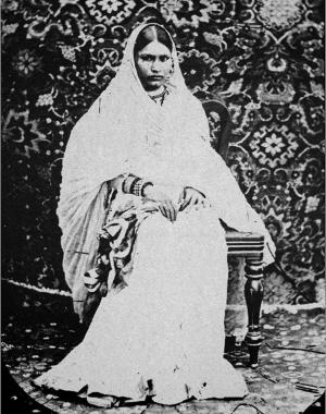 Woman in Mourning Robes