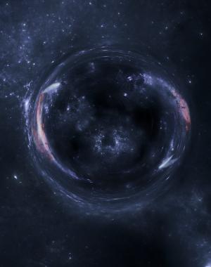 This image shows a warmhole.