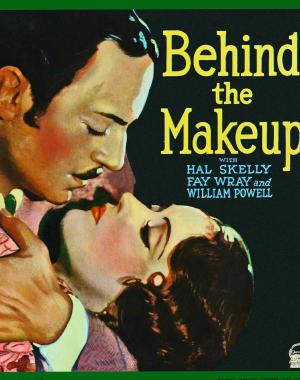movie poster for Behind the Makeup depicting a man and woman embracing