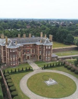 This is Hailsham House, where the characters receive their education.