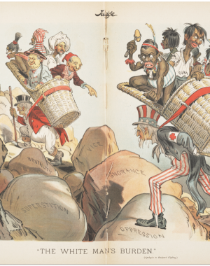 Published as a companion to the Poem, this features personifications of America and Great Britain carrying their overseas territories. 