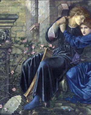 Edward Burne-Jones' 1893 Love Among the Ruins